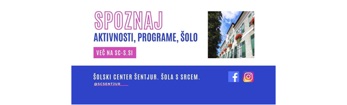 Predstavitev Šolskega centra Šentjur, Zoom (6.1.2022 ob 17.00)